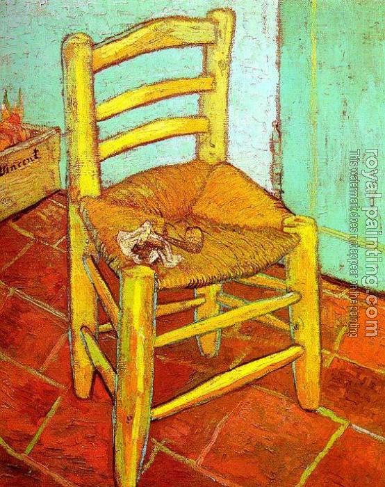 Vincent Van Gogh : Vincent's Chair with His Pipe